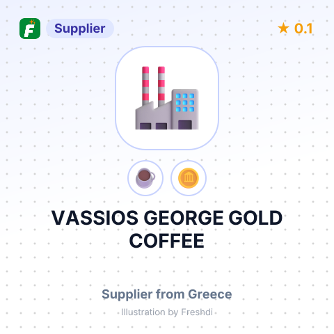 VASSIOS GEORGE GOLD COFFEE – summary card, no photo uploaded yet