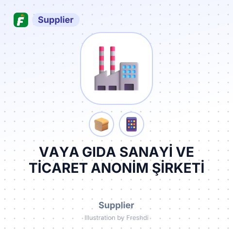VAYA GIDA SANAYİ VE TİCARET ANONİM ŞİRKETİ – summary card, no photo uploaded yet