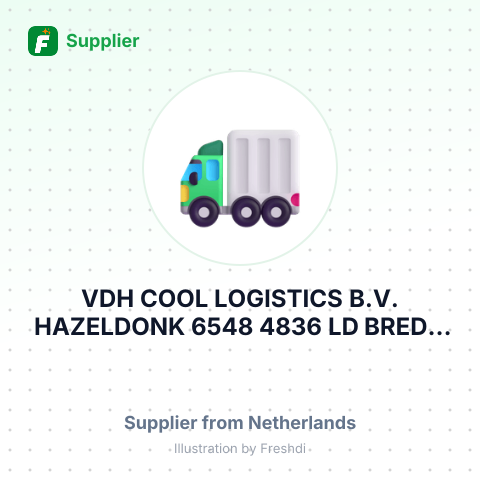 VDH COOL LOGISTICS B.V. HAZELDONK 6548 4836 LD BREDA THE NETHERLANDS – summary card, no photo uploaded yet