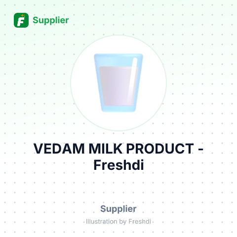 VEDAM MILK PRODUCT – summary card, no photo uploaded yet