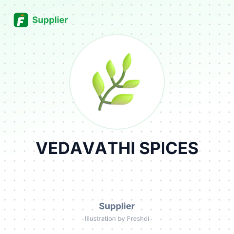 VEDAVATHI SPICES – summary card, no photo uploaded yet