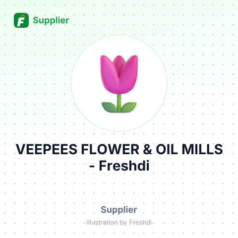 VEEPEES FLOWER & OIL MILLS – summary card, no photo uploaded yet