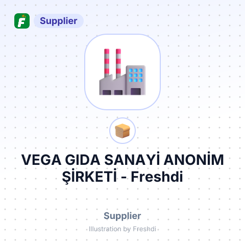 VEGA GIDA SANAYİ ANONİM ŞİRKETİ – summary card, no photo uploaded yet