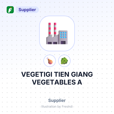 VEGETIGI TIEN GIANG VEGETABLES A – summary card, no photo uploaded yet