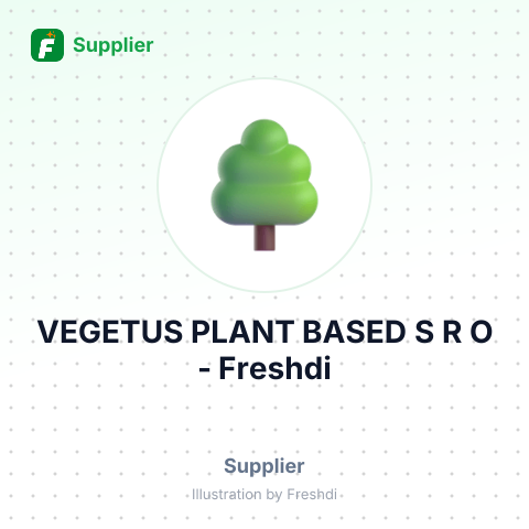 VEGETUS PLANT BASED S R O – summary card, no photo uploaded yet