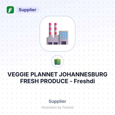VEGGIE PLANNET JOHANNESBURG FRESH PRODUCE – summary card, no photo uploaded yet