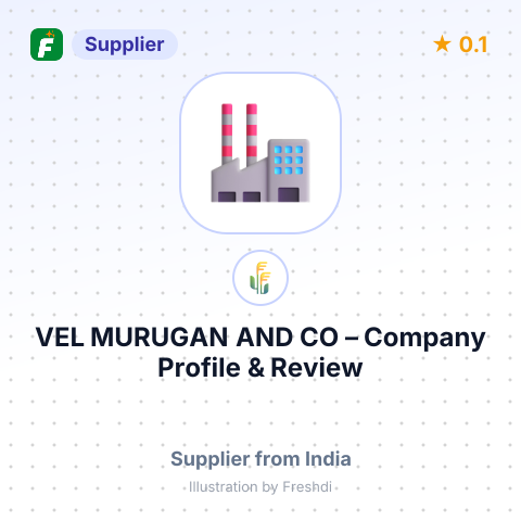 VEL MURUGAN AND CO – summary card, no photo uploaded yet