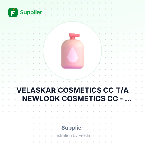 VELASKAR COSMETICS CC T/A NEWLOOK COSMETICS CC – summary card, no photo uploaded yet