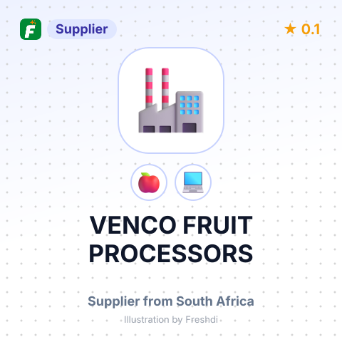 VENCO FRUIT PROCESSORS – summary card, no photo uploaded yet