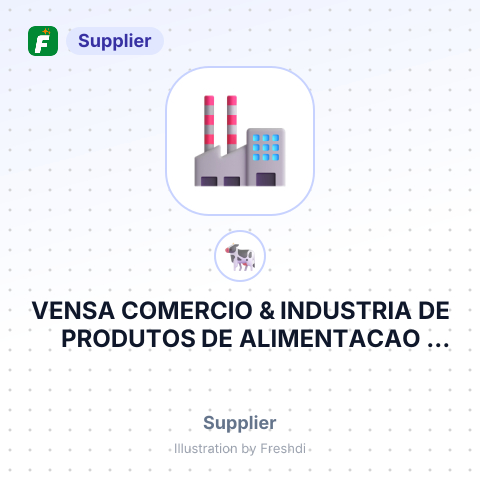 VENSA COMERCIO & INDUSTRIA DE PRODUTOS DE ALIMENTACAO ANIMAL LTDA – summary card, no photo uploaded yet