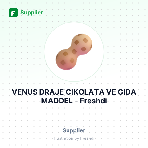 VENUS DRAJE CIKOLATA VE GIDA MADDEL – summary card, no photo uploaded yet