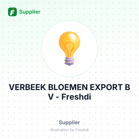 VERBEEK BLOEMEN EXPORT B V – summary card, no photo uploaded yet