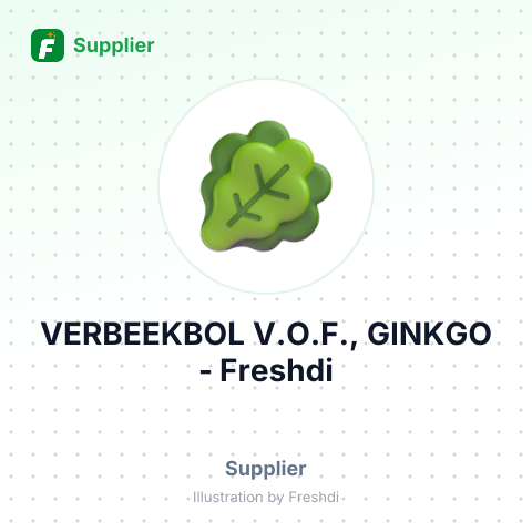 VERBEEKBOL V.O.F., GINKGO – summary card, no photo uploaded yet