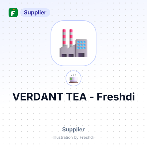 VERDANT TEA – summary card, no photo uploaded yet