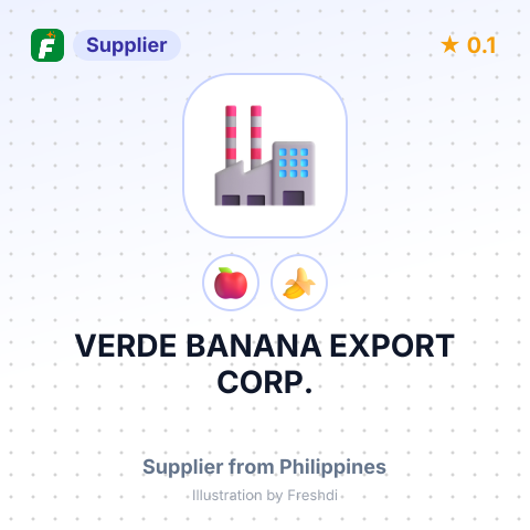 VERDE BANANA EXPORT CORP. – summary card, no photo uploaded yet