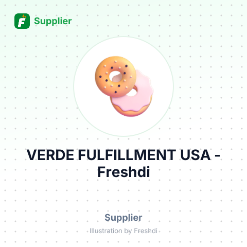 VERDE FULFILLMENT USA – summary card, no photo uploaded yet