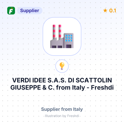 VERDI IDEE S.A.S. DI SCATTOLIN GIUSEPPE & C. – summary card, no photo uploaded yet