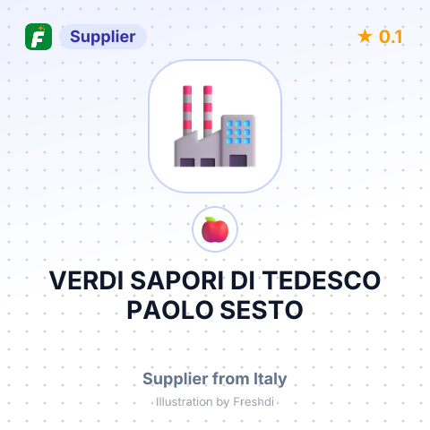 VERDI SAPORI DI TEDESCO PAOLO SESTO – summary card, no photo uploaded yet