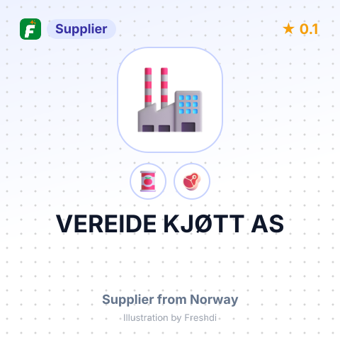 VEREIDE KJØTT AS – summary card, no photo uploaded yet