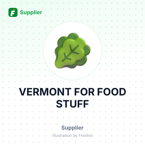 VERMONT FOR FOOD STUFF – summary card, no photo uploaded yet