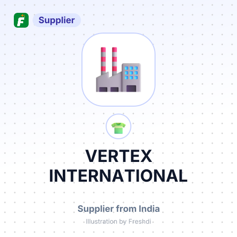 VERTEX INTERNATIONAL – summary card, no photo uploaded yet