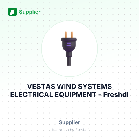 VESTAS WIND SYSTEMS ELECTRICAL EQUIPMENT – summary card, no photo uploaded yet