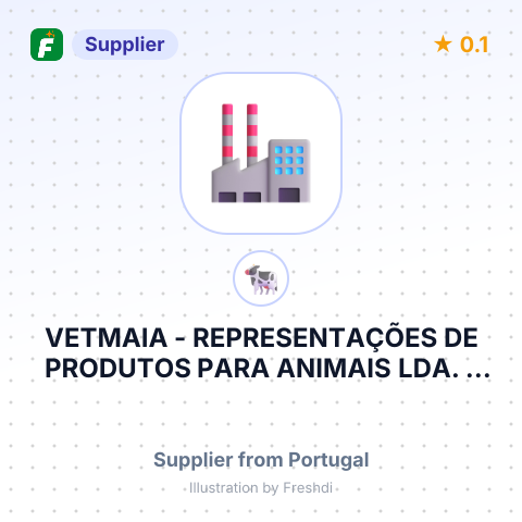 VETMAIA - REPRESENTAÇÕES DE PRODUTOS PARA ANIMAIS LDA. – summary card, no photo uploaded yet