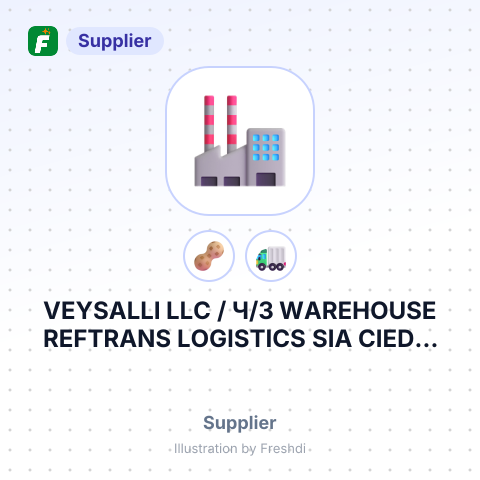 VEYSALLI LLC / Ч/З WAREHOUSE REFTRANS LOGISTICS SIA CIEDRI LATVIA – summary card, no photo uploaded yet