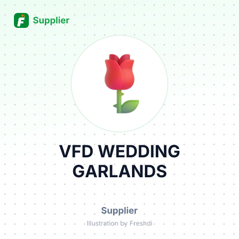 VFD WEDDING GARLANDS – summary card, no photo uploaded yet