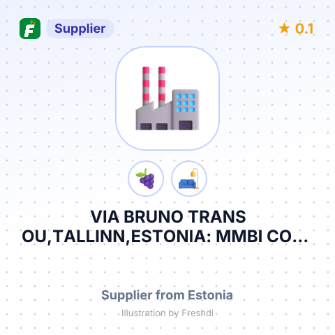 VIA BRUNO TRANS OU,TALLINN,ESTONIA: MMBI CORP FOOD TRADING LLC. – summary card, no photo uploaded yet
