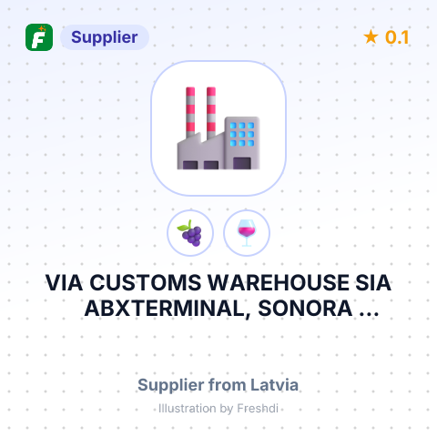 VIA CUSTOMS WAREHOUSE SIA ABXTERMINAL, SONORA SPEDITION GMBH. – summary card, no photo uploaded yet