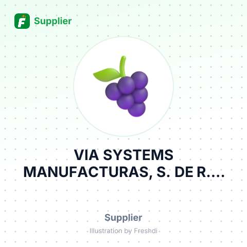 VIA SYSTEMS MANUFACTURAS, S. DE R.L. DE C.V – summary card, no photo uploaded yet