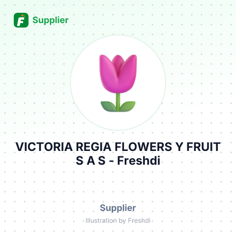 VICTORIA REGIA FLOWERS Y FRUIT S A S – summary card, no photo uploaded yet
