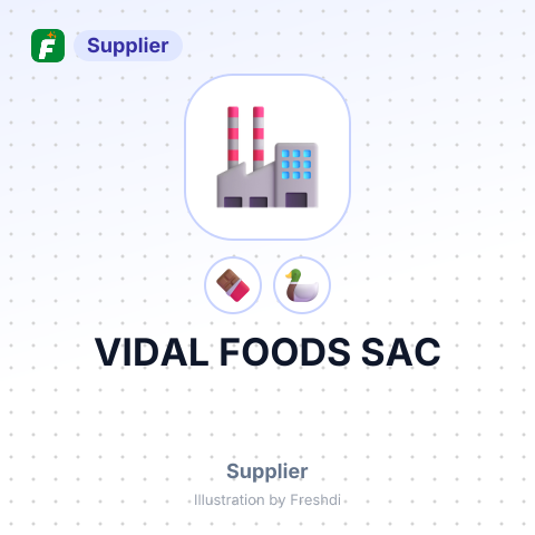 VIDAL FOODS SAC – summary card, no photo uploaded yet
