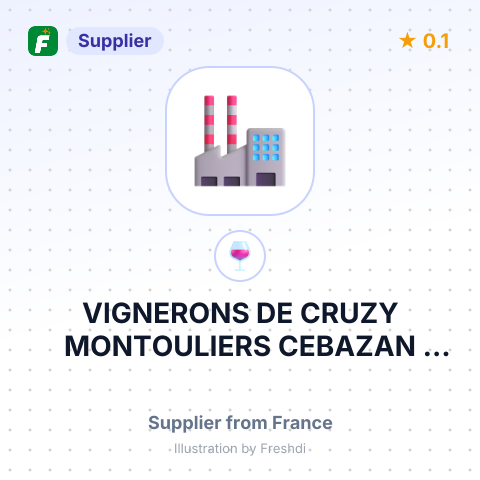 VIGNERONS DE CRUZY MONTOULIERS CEBAZAN SCAV – summary card, no photo uploaded yet