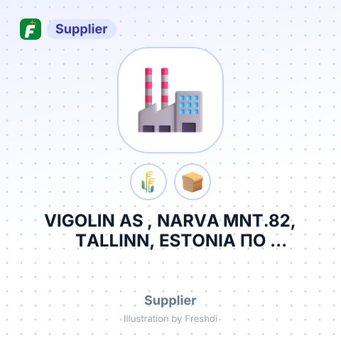 VIGOLIN AS , NARVA MNT.82, TALLINN, ESTONIA ПО ПОРУЧЕНИЮ ТОО KAZAKHINVEST PARTNERS – summary card, no photo uploaded yet