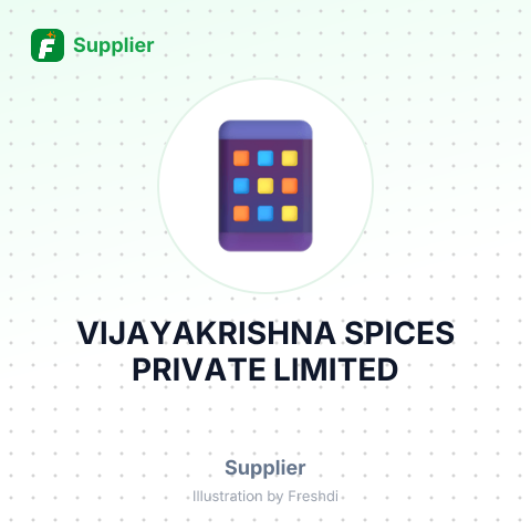 VIJAYAKRISHNA SPICES PRIVATE LIMITED – summary card, no photo uploaded yet