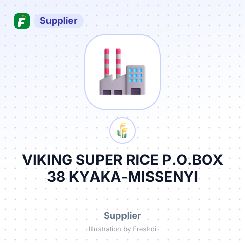 VIKING SUPER RICE P.O.BOX 38, KYAKA-MISSENYI TANZANIA – summary card, no photo uploaded yet