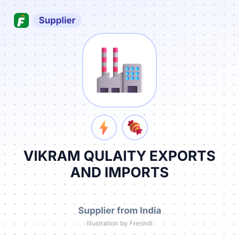 VIKRAM QULAITY EXPORTS AND IMPORTS – summary card, no photo uploaded yet