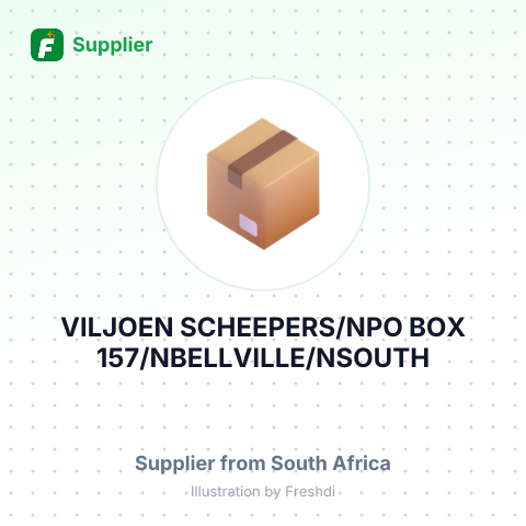 VILJOEN SCHEEPERS/NPO BOX 157/NBELLVILLE/NSOUTH AFRICA/N7535 – summary card, no photo uploaded yet