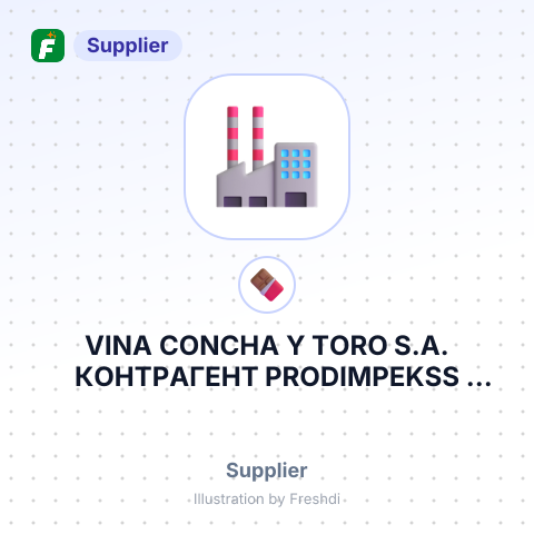 VINA CONCHA Y TORO S.A. КОНТРАГЕНТ PRODIMPEKSS LOGISTIKAS GRUPA SIA – summary card, no photo uploaded yet