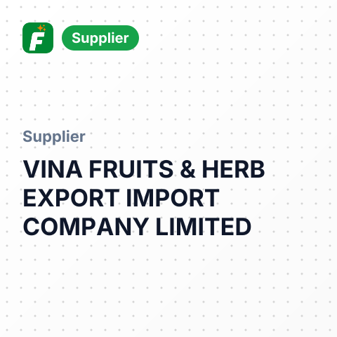VINA FRUITS & HERB EXPORT IMPORT COMPANY LIMITED – summary card, no photo uploaded yet