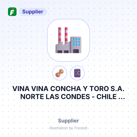 VINA VINA CONCHA Y TORO S.A. NORTE LAS CONDES - CHILE PHONE – summary card, no photo uploaded yet