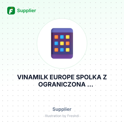 VINAMILK EUROPE SPOLKA Z OGRANICZONA ODPOWIEDZIALNOSCIA – summary card, no photo uploaded yet