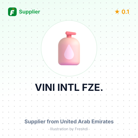 VINI INTL FZE. – summary card, no photo uploaded yet