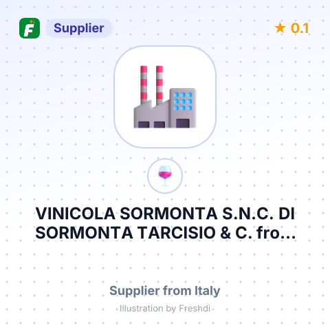 VINICOLA SORMONTA S.N.C. DI SORMONTA TARCISIO & C. – summary card, no photo uploaded yet