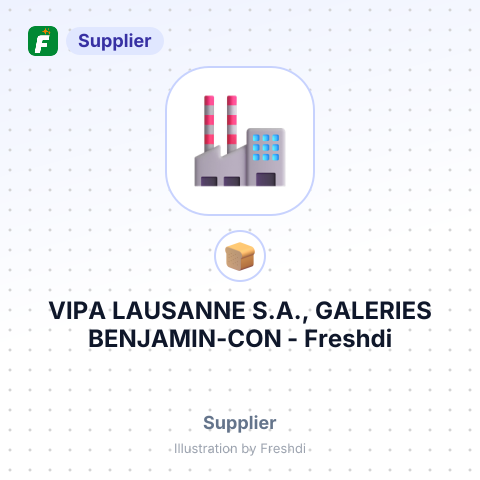 VIPA LAUSANNE S.A., GALERIES BENJAMIN-CON – summary card, no photo uploaded yet