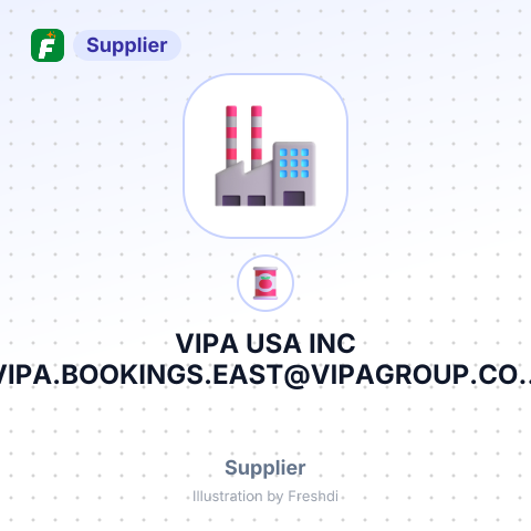 VIPA USA INC VIPA.BOOKINGS.EAST@VIPAGROUP.COM J21680 GATEWAY CENTER DRIVE, SUITE330DIAMOND BAR, CA – summary card, no photo uploaded yet
