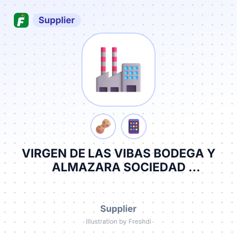 VIRGEN DE LAS VIBAS BODEGA Y ALMAZARA SOCIEDAD COOPERATIVA DE CASTILLA- LA MANCHA – summary card, no photo uploaded yet