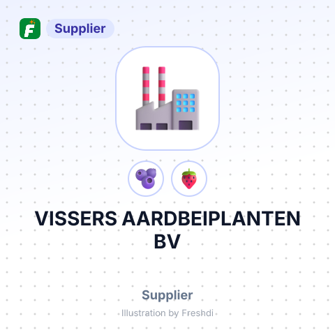 VISSERS AARDBEIPLANTEN BV – summary card, no photo uploaded yet